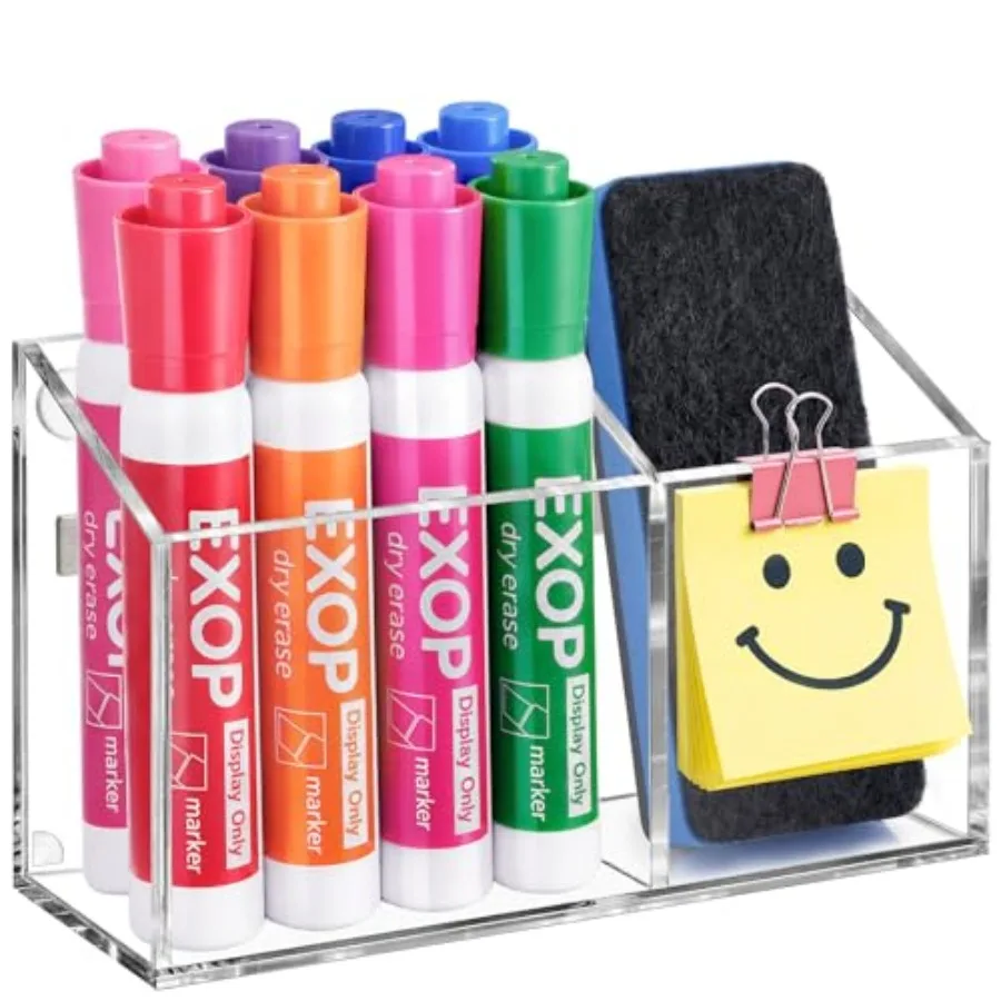 Magnetic Pen Holder, Acrylic Magnetic Dry Erase Marker Holder for Whiteboard, Non-Slip Pencil Cup Holders for Fridge, Magnet Lo
Magnetic Pen Holder, Acrylic Magnetic Dry Erase Marker Holder for Whiteboard, Non-Slip Pencil Cup Holders for Fridge, Magnet Lo