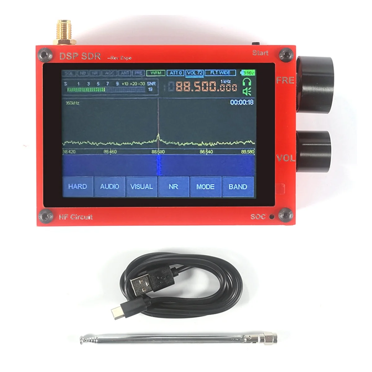 Ручной радиоприемник SDR DSP, профессиональный Четырехслойный печатная плата, многофункциональный радионабор, красный
Ручной радиоприемник SDR DSP, профессиональный Четырехслойный печатная плата, многофункциональный радионабор, красный
