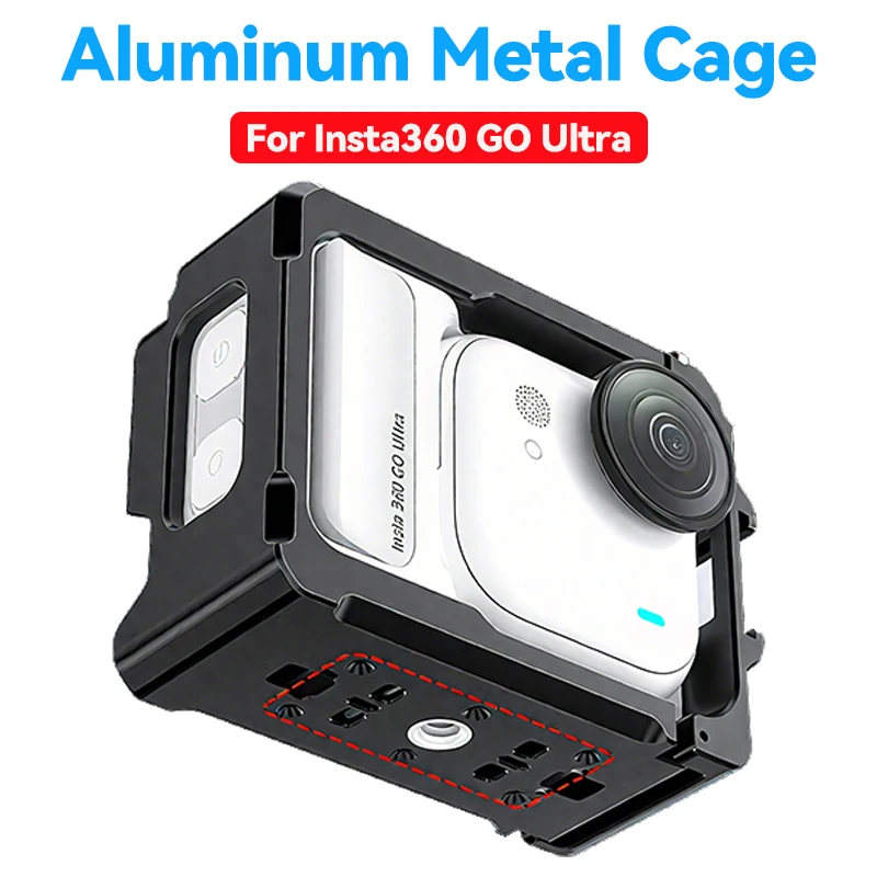 For Insta360 GO Ultra Protective Frame Rabbit Cage Protection Aluminum Alloy Quick Release Stand Mount Holder for Ultra Camera
For Insta360 GO Ultra Protective Frame Rabbit Cage Protection Aluminum Alloy Quick Release Stand Mount Holder for Ultra Camera