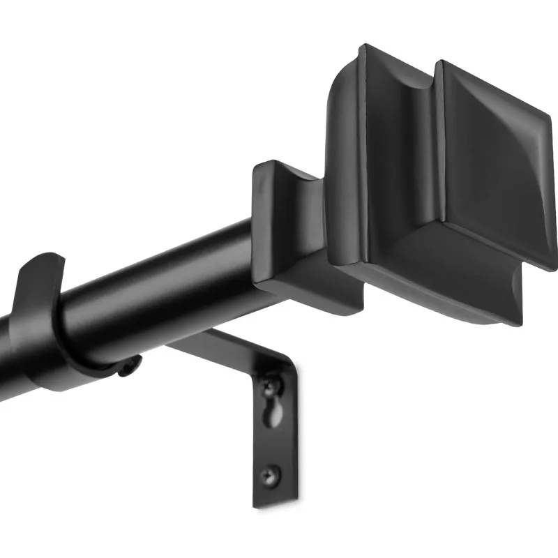 Minimalist Black Curtain Rod - Square Design – Adjustable Length, Extra Long (72-144 inches), 1" Metal Rod for Heavy Drapes
Minimalist Black Curtain Rod - Square Design – Adjustable Length, Extra Long (72-144 inches), 1" Metal Rod for Heavy Drapes