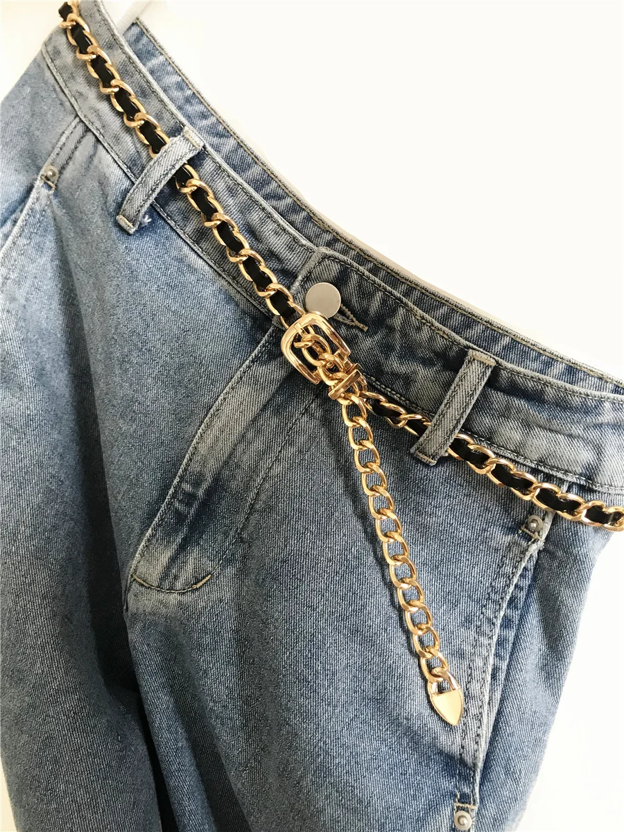 Fashion Women Waist Metal Chain Belt Corset Luxury Designer Leather Belts Hip High Pants Female Waistband Girls Straps
Fashion Women Waist Metal Chain Belt Corset Luxury Designer Leather Belts Hip High Pants Female Waistband Girls Straps