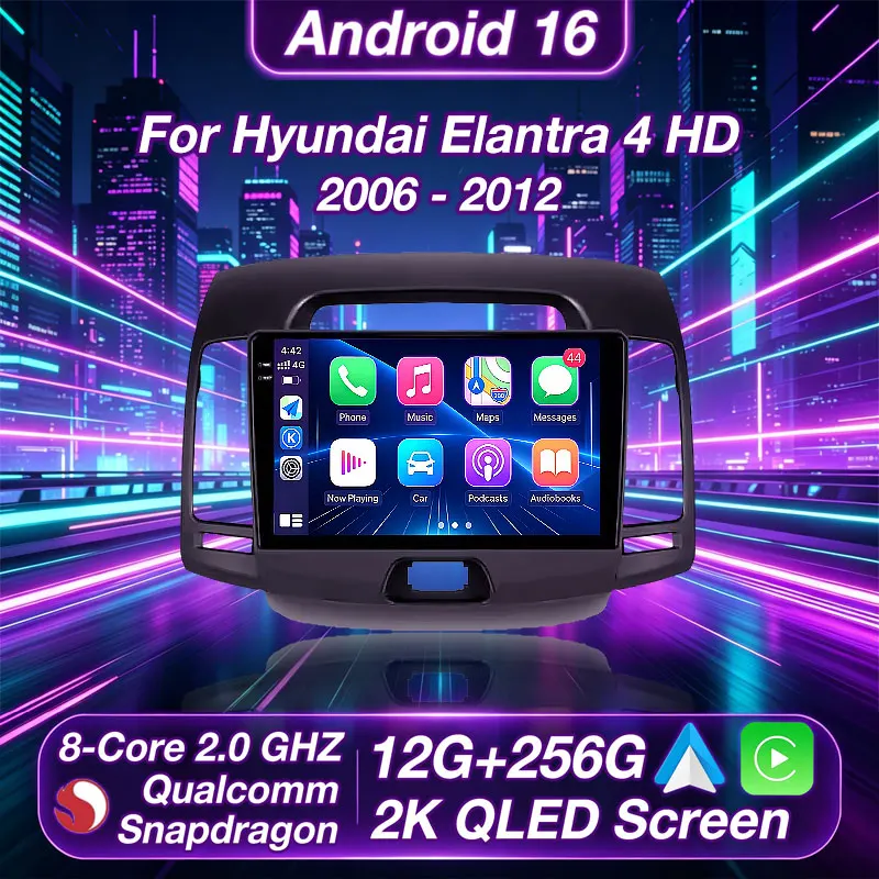 Android 16 Car Radio For Hyundai Elantra 4 HD 2006 - 2012 GPS Multimedia Player Navi Head Unit Stereo Wireless Carplay Auto 2DIN
Android 16 Car Radio For Hyundai Elantra 4 HD 2006 - 2012 GPS Multimedia Player Navi Head Unit Stereo Wireless Carplay Auto 2DIN