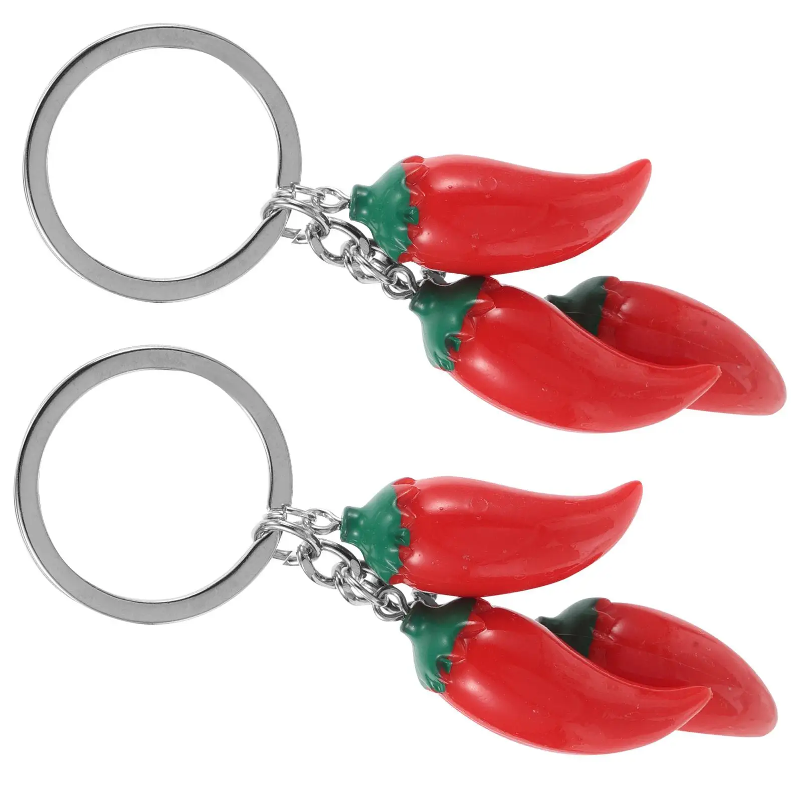 2Pcs Chili Keychain Red Resin Peppers Metal Zinc Alloy Lightweight Durable Camping Travel Bag Decoration Food Keychains Pendant
2Pcs Chili Keychain Red Resin Peppers Metal Zinc Alloy Lightweight Durable Camping Travel Bag Decoration Food Keychains Pendant