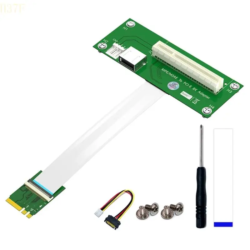 H37F NGFF M.2 to PCIEx8 Adapter Cable, NGFF M.2 Key A/E to PCIExpress 8x Extender USB
H37F NGFF M.2 to PCIEx8 Adapter Cable, NGFF M.2 Key A/E to PCIExpress 8x Extender USB