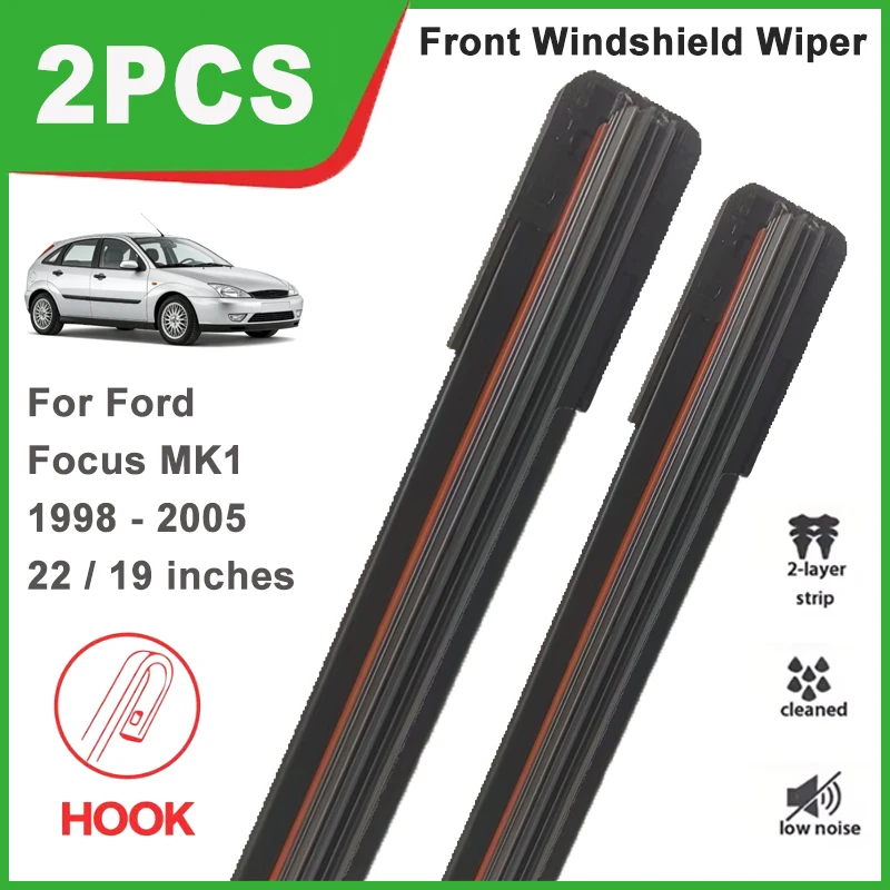 2PCS Double Rubber Front Wiper Blades For Ford Focus MK1 1998-2005 Windshield Windscreen Car Replacement Accessories
2PCS Double Rubber Front Wiper Blades For Ford Focus MK1 1998-2005 Windshield Windscreen Car Replacement Accessories