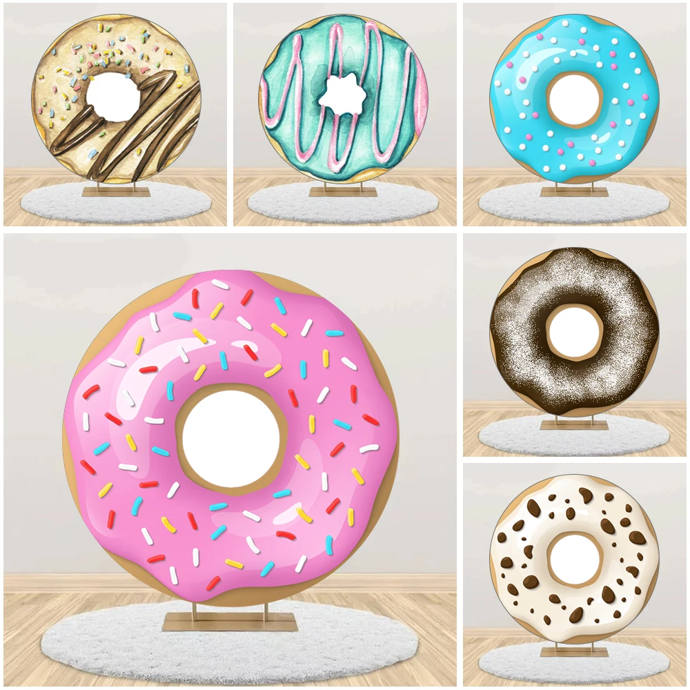 Donut Picture Round Cover Balloon Background Any Screen Can be Customized Elastic Fabric Backdrop Photographic Home Decoration
Donut Picture Round Cover Balloon Background Any Screen Can be Customized Elastic Fabric Backdrop Photographic Home Decoration