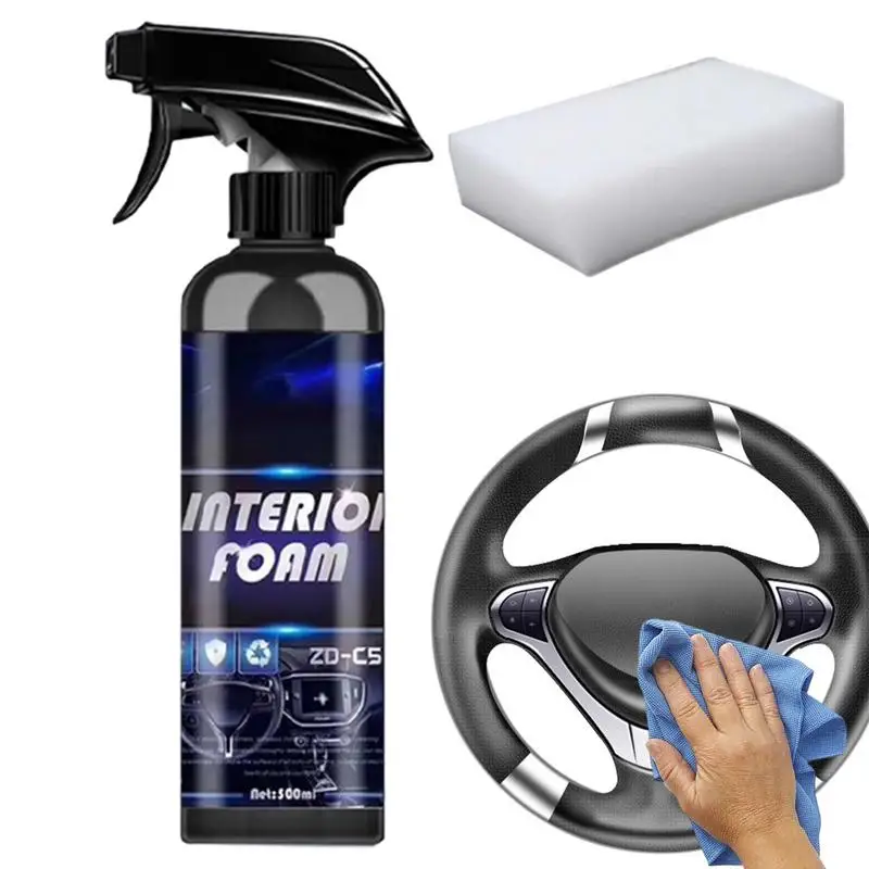 Car Interior Cleaning Foam Powerful Car Interior Foam Cleaner Water-Washable Leather Seat Cleaner Easy-to-Use Car Detailer agent
Car Interior Cleaning Foam Powerful Car Interior Foam Cleaner Water-Washable Leather Seat Cleaner Easy-to-Use Car Detailer agent