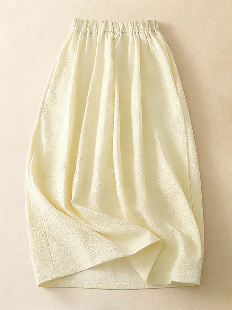 Spring Summer New Chinese Style A-Line Midi Skirt Casual Embossed Floral Pattern plus Size Women's High Waist Cotton Blend Skirt
Spring Summer New Chinese Style A-Line Midi Skirt Casual Embossed Floral Pattern plus Size Women's High Waist Cotton Blend Skirt