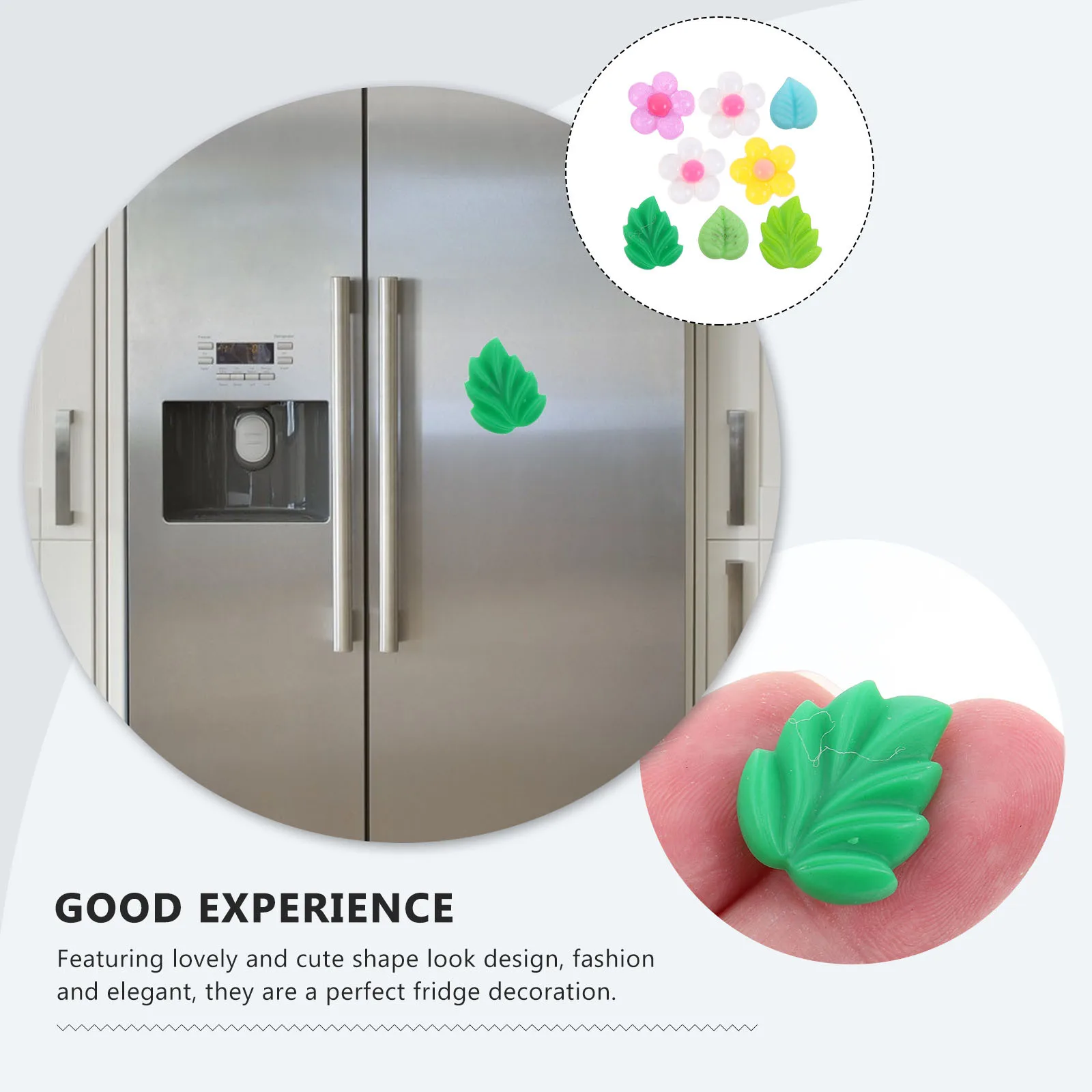 8 Pcs Floral Decor Small Refrigerator Magnets Decorative Fridge Sticker for Kitchen
8 Pcs Floral Decor Small Refrigerator Magnets Decorative Fridge Sticker for Kitchen