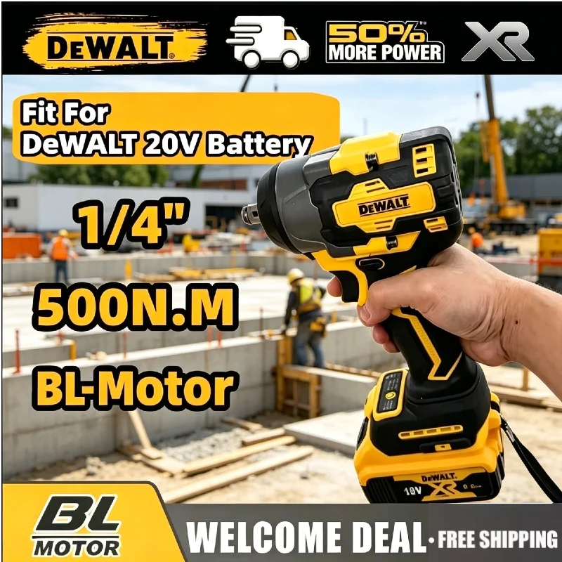 DEWALT 20V Brushless Electric Screwdriver 500N·M – Cordless Impact Drill for Home Construction & Daily Repair
DEWALT 20V Brushless Electric Screwdriver 500N·M – Cordless Impact Drill for Home Construction & Daily Repair