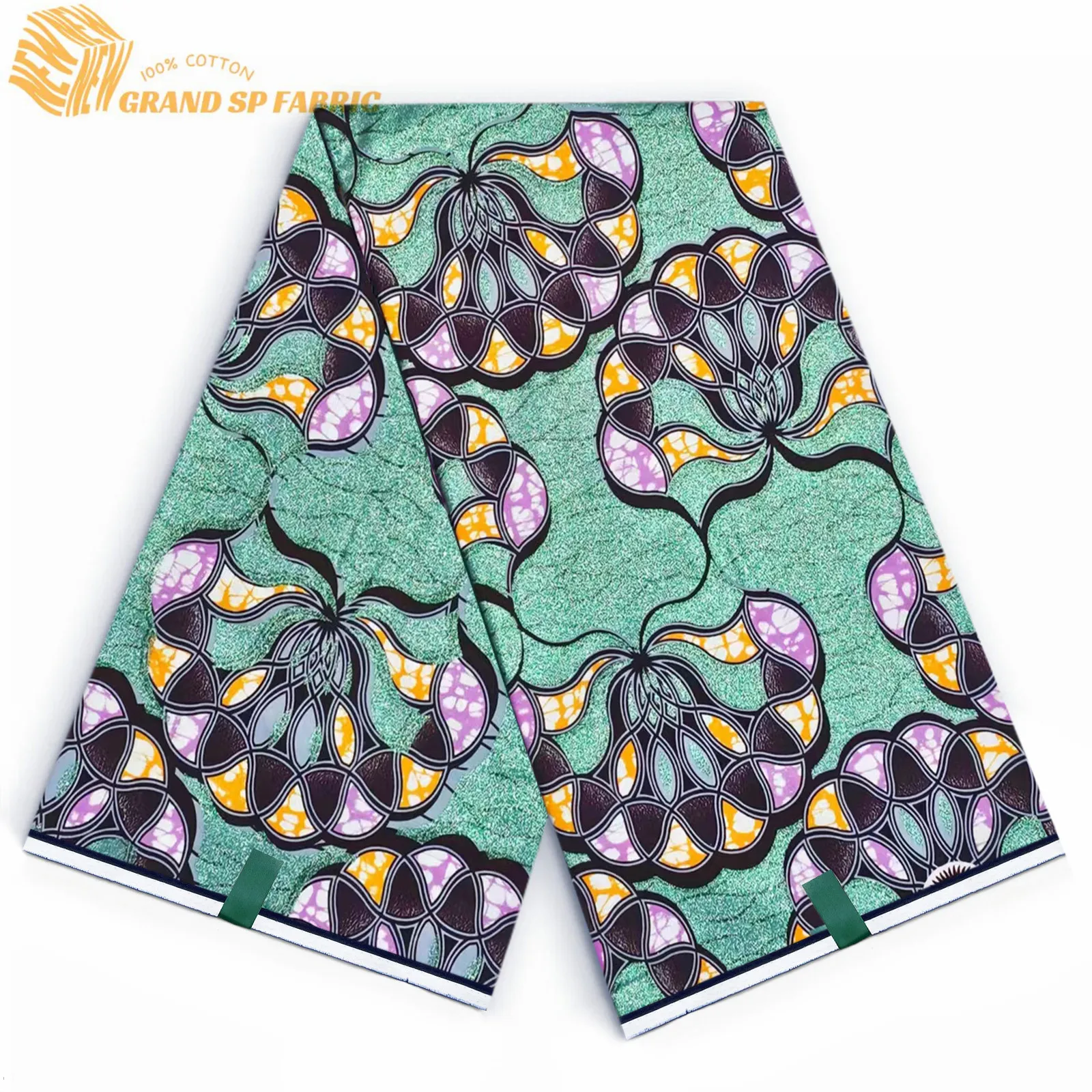 Grand Super Fabric 100% Cotton African Wax Fabric High Quality Wax Print Ankara Fabric For Sewing 6yards Women Fabric VY1214
Grand Super Fabric 100% Cotton African Wax Fabric High Quality Wax Print Ankara Fabric For Sewing 6yards Women Fabric VY1214