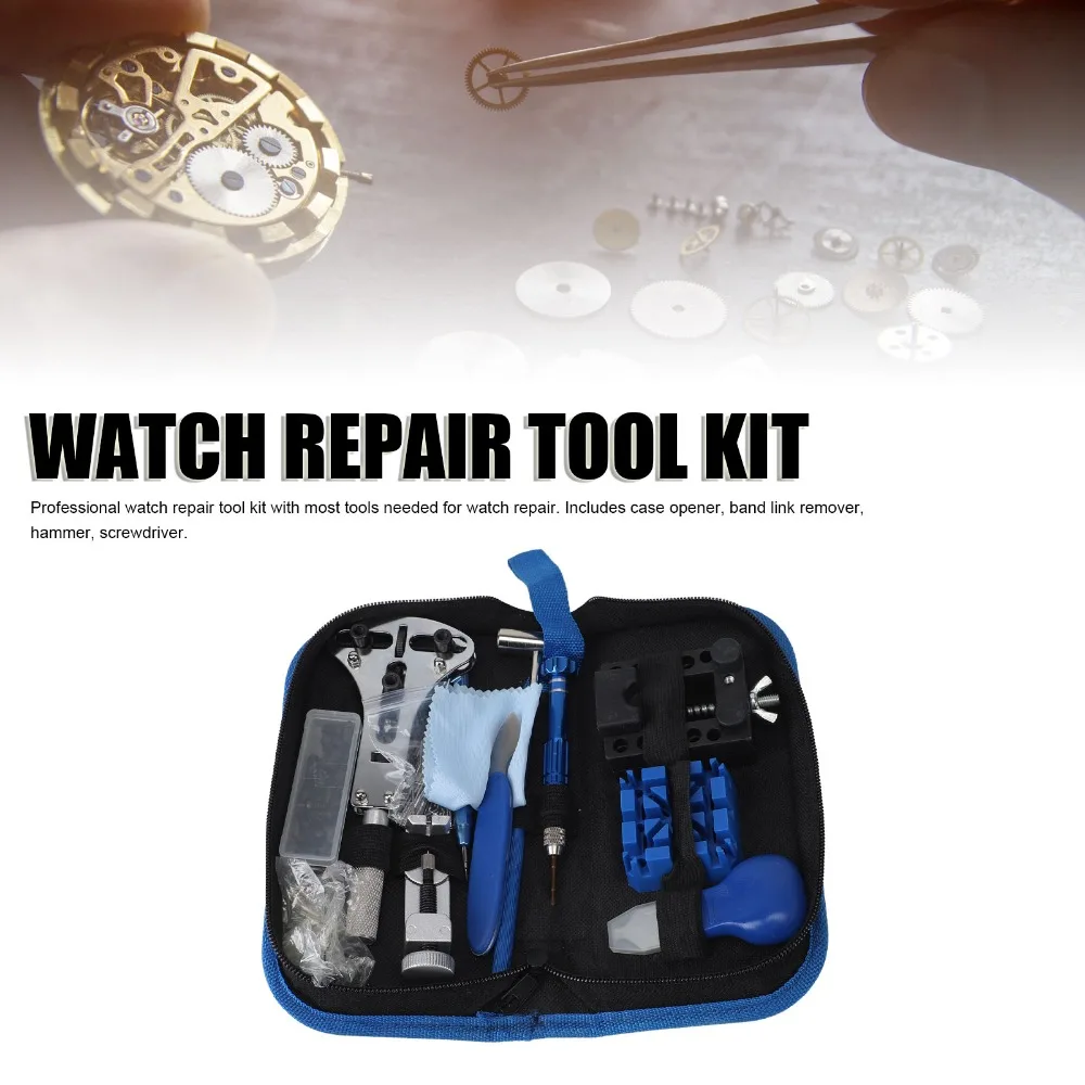 185Pcs 185 pieces full set Watch Repair Kit Comes with portable bag Sturdy metal tools Watch Battery Tool
185Pcs 185 pieces full set Watch Repair Kit Comes with portable bag Sturdy metal tools Watch Battery Tool