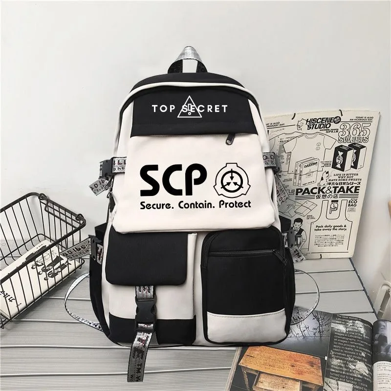 Black White, SCP Foundation, Student Kids Teens School Bags, Large Capacity Mochilas Anime Backpacks for Girls Boys Gift
Black White, SCP Foundation, Student Kids Teens School Bags, Large Capacity Mochilas Anime Backpacks for Girls Boys Gift