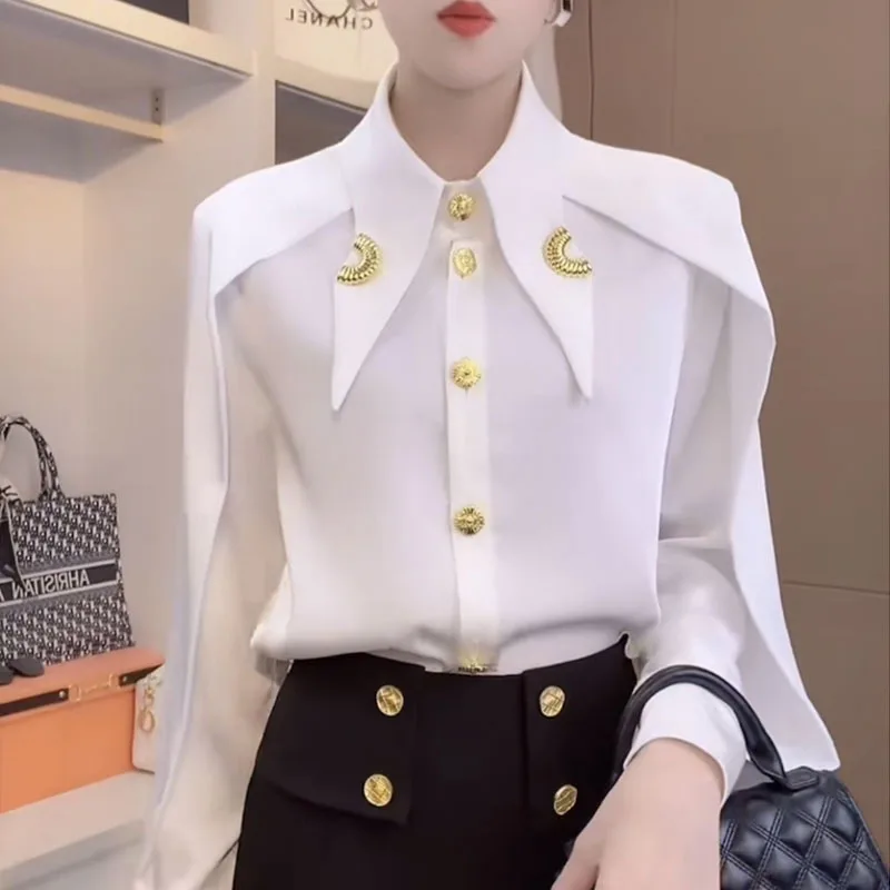 Women Shirt Temperament 2022 Ladies Spring Summer White Chiffon Blouse Vintage All Match Full Sleeve Female Tops New
Women Shirt Temperament 2022 Ladies Spring Summer White Chiffon Blouse Vintage All Match Full Sleeve Female Tops New