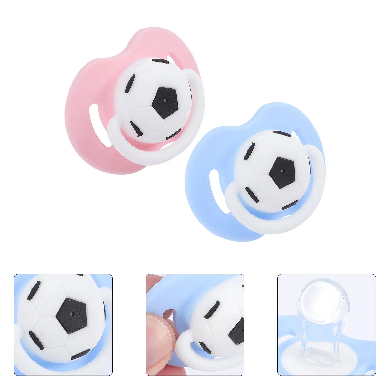2Pcs Football Pacifier for Baby Newborn Silicone Soother Teething Infant Pacifiers Funny Design Ergonomic Comfortable
2Pcs Football Pacifier for Baby Newborn Silicone Soother Teething Infant Pacifiers Funny Design Ergonomic Comfortable
