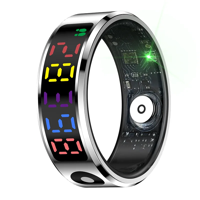 Smart Ring Color Screen Heart Rate Blood Oxygen Sleep Health Monitoring Stainless Steel Smart Ring with Display IP68 Waterproof
Smart Ring Color Screen Heart Rate Blood Oxygen Sleep Health Monitoring Stainless Steel Smart Ring with Display IP68 Waterproof