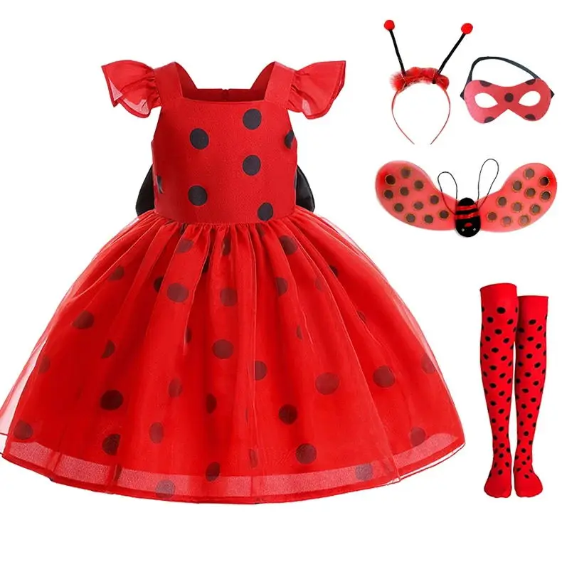 Новогодний Детский карнавальный костюм для ролевых игр, платье принцессы в горошек с бантом, детский праздничный костюм для девочек на день рождения
Новогодний Детский карнавальный костюм для ролевых игр, платье принцессы в горошек с бантом, детский праздничный костюм для девочек на день рождения