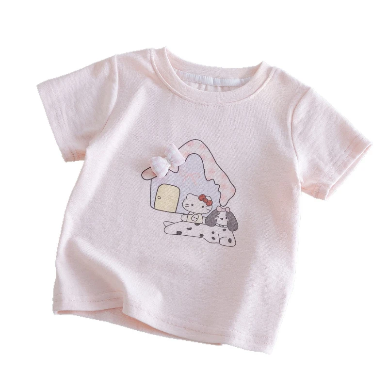 Print Short Sleeve Toddlers Sweet Top for Kids, Breathable Soft Cute Casual Summer Fashion Collection
Print Short Sleeve Toddlers Sweet Top for Kids, Breathable Soft Cute Casual Summer Fashion Collection