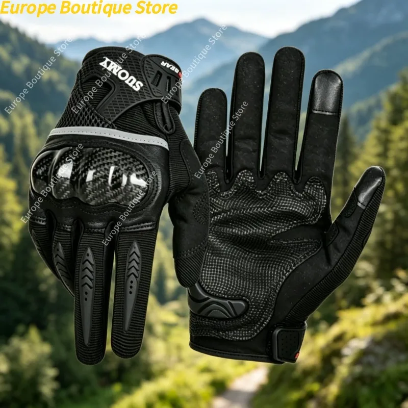 Motorcycle Gloves Spring Summer Carbon Fiber Anti Fall Lightweight Breathable Touch Screen For Men Women
Motorcycle Gloves Spring Summer Carbon Fiber Anti Fall Lightweight Breathable Touch Screen For Men Women