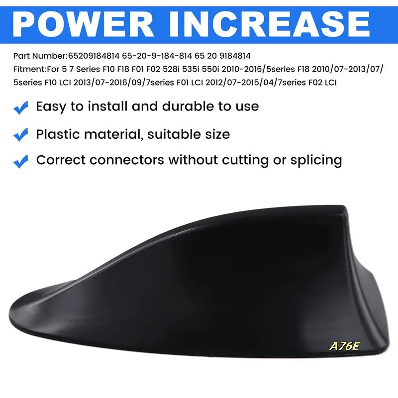 Car Roof Antenna Shell 65209184814 For BMW 5 7 Series F10 F18 F01 F02 528I 535I 550I 2010-2016 Shark Fin Trim Cover
Car Roof Antenna Shell 65209184814 For BMW 5 7 Series F10 F18 F01 F02 528I 535I 550I 2010-2016 Shark Fin Trim Cover