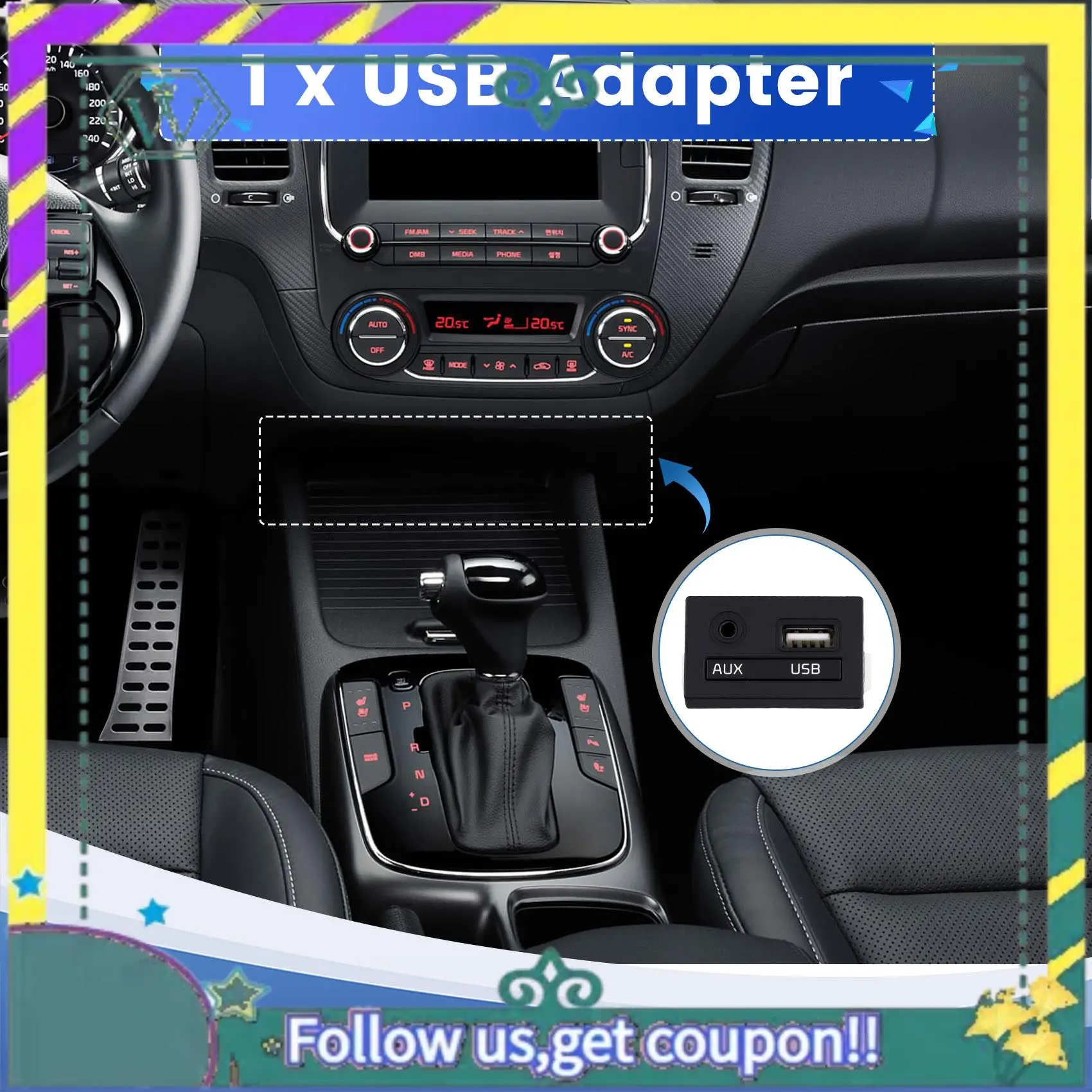 Адаптер аудиовхода A28Q-USB/AUX для KIA Forte Cerato K3 2016-21 96120A7600
Адаптер аудиовхода A28Q-USB/AUX для KIA Forte Cerato K3 2016-21 96120A7600