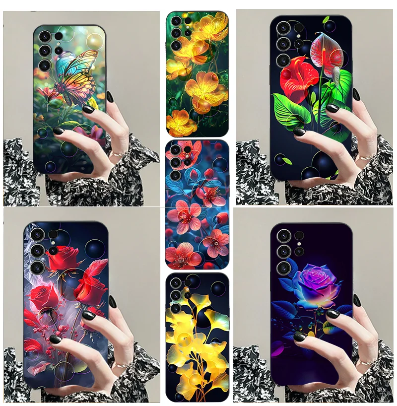 TPU black soft phone case for Samsung A 55 25 35 05 S 24 34 04 E 54 23 73 53 13 22 32 42 72 52 12 Galaxy 4 G 5 beautiful flower
TPU black soft phone case for Samsung A 55 25 35 05 S 24 34 04 E 54 23 73 53 13 22 32 42 72 52 12 Galaxy 4 G 5 beautiful flower