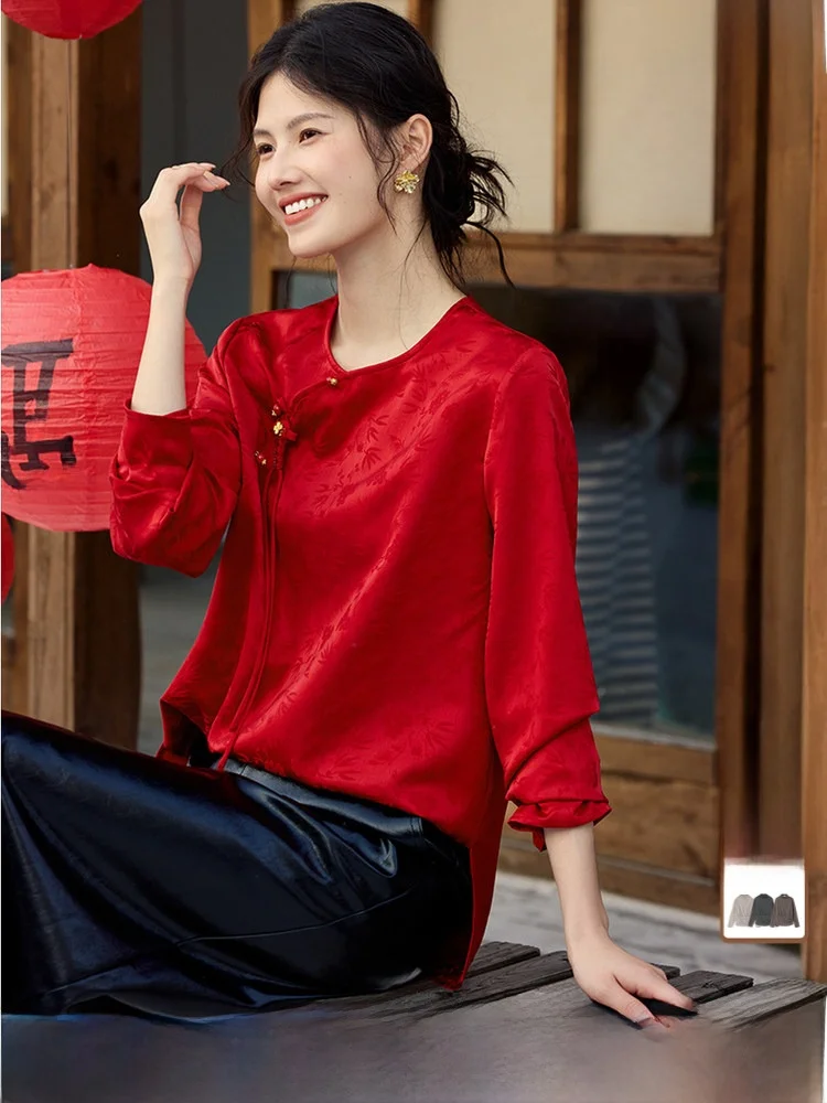 Новая китайская женская одежда с воротником на пуговицах для новогодней свадьбы, банкета, повседневной одежды, длинная свеча, круглая, полиэстер...
Новая китайская женская одежда с воротником на пуговицах для новогодней свадьбы, банкета, повседневной одежды, длинная свеча, круглая, полиэстер...