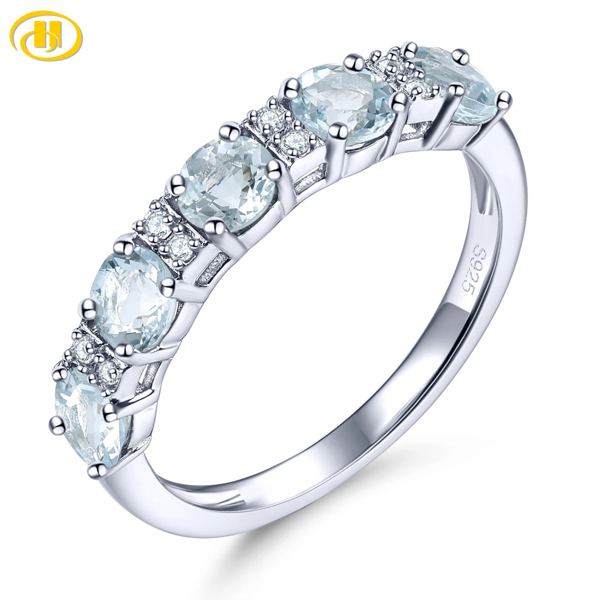 Natural Aquamarine Solid Sterling Silver Rings 1.2 Carats Genuine Birthstone Light Blue S925 Fine Jewelry Style Christmas Gifts
Natural Aquamarine Solid Sterling Silver Rings 1.2 Carats Genuine Birthstone Light Blue S925 Fine Jewelry Style Christmas Gifts