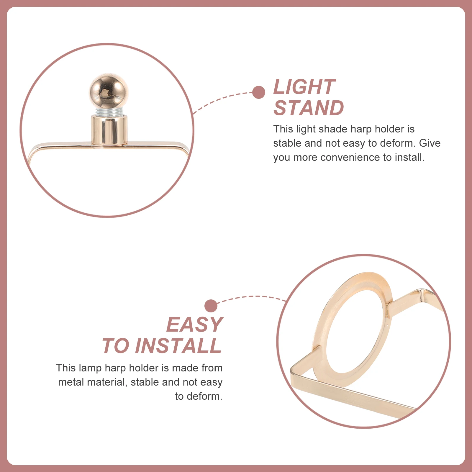 Detachable Lamp Harp Holder Metal Adapter for Table Lamps Night Floor Simple Installation DIY Projects Family Restaurant Coffee
Detachable Lamp Harp Holder Metal Adapter for Table Lamps Night Floor Simple Installation DIY Projects Family Restaurant Coffee