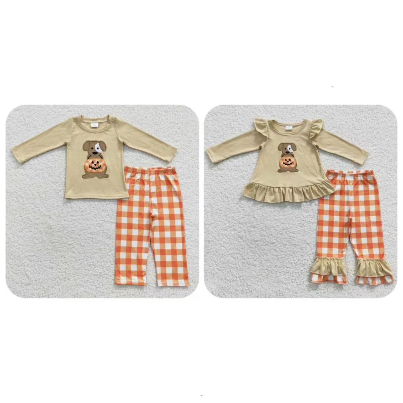 Halloween Children Long Sleeve Sleepwear Embroidery Pumpkin Dog Set Plaid Orange Pants Kid Matching Baby Boy Girl Outfit Pajamas
Halloween Children Long Sleeve Sleepwear Embroidery Pumpkin Dog Set Plaid Orange Pants Kid Matching Baby Boy Girl Outfit Pajamas