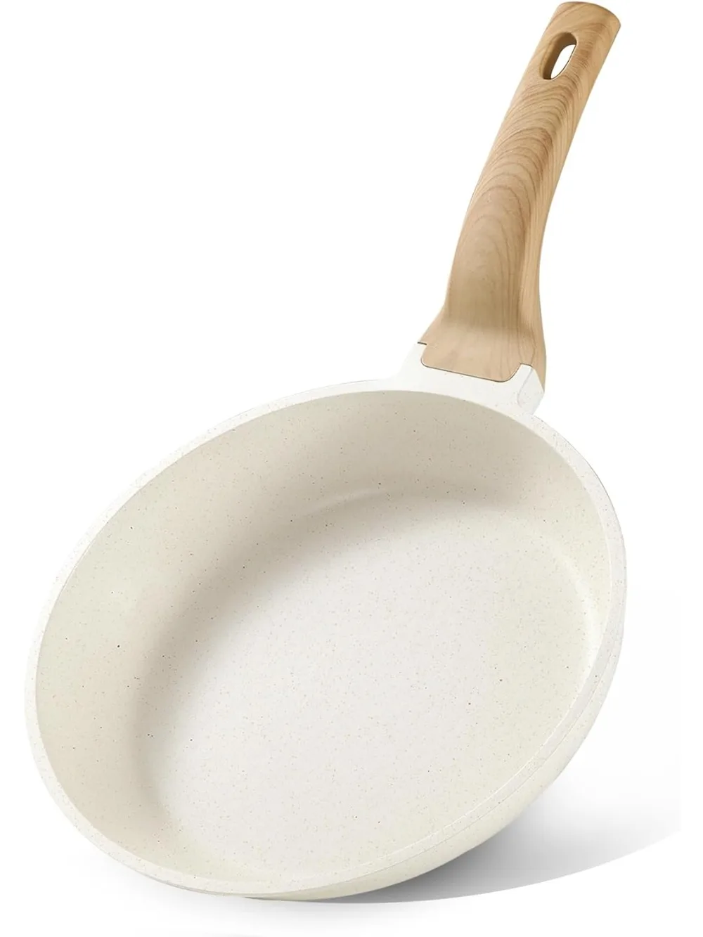 8-дюймовая гранитная сковорода с антипригарным покрытием, совместимая с PFOA и индукционная, кремово-белая
8-дюймовая гранитная сковорода с антипригарным покрытием, совместимая с PFOA и индукционная, кремово-белая