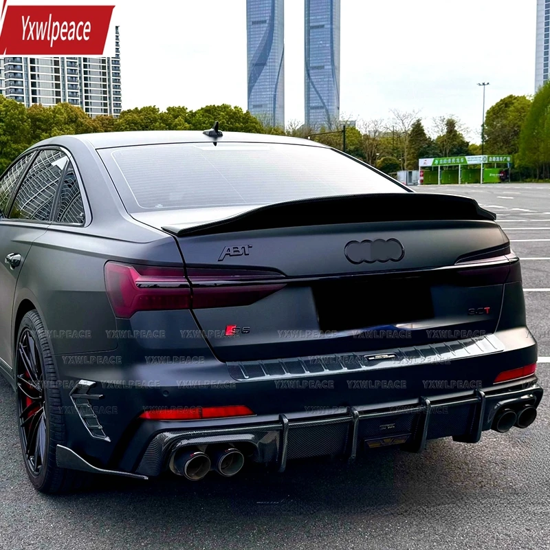 R Style Real Carbon Fiber /FRP Black Rear Trunk Lip Spoiler Body Kit Accessories For Audi A6 C8 2019 2020 2021 2022
R Style Real Carbon Fiber /FRP Black Rear Trunk Lip Spoiler Body Kit Accessories For Audi A6 C8 2019 2020 2021 2022