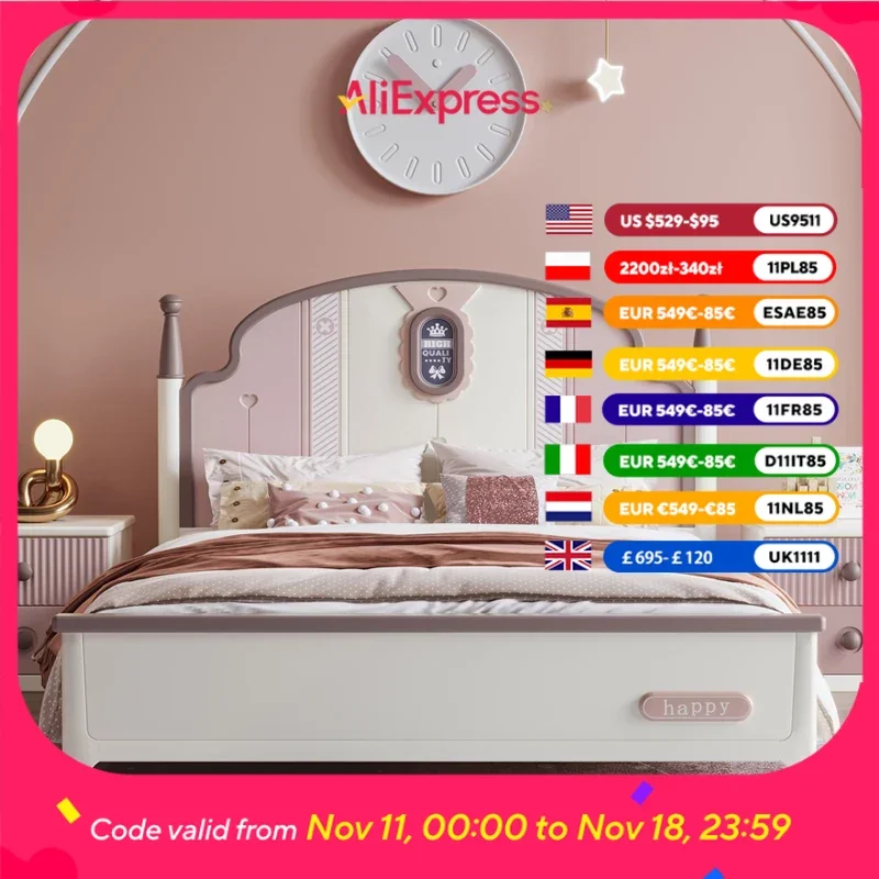 Современная кровать принцессы для девочек, детская деревянная дизайнерская роскошная детская кровать-чердак, одиночная детская кровать Lit De Chambre A Coucher, мебель для дома
Современная кровать принцессы для девочек, детская деревянная дизайнерская роскошная детская кровать-чердак, одиночная детская кровать Lit De Chambre A Coucher, мебель для дома