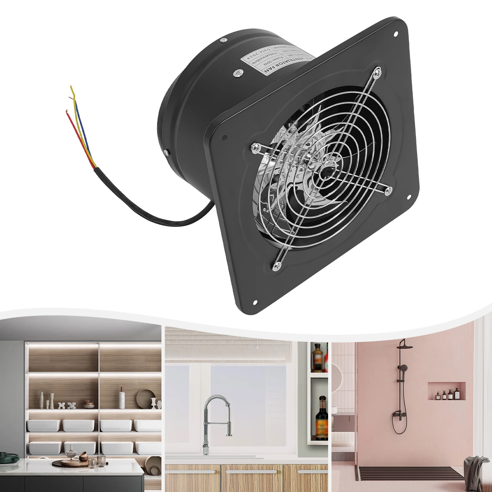 7 Inch Exhaust Fan Wall Exhaust Fan for Kitchen Bathroom Metal Extractor Fan for Attic Garage Window Ventilation
7 Inch Exhaust Fan Wall Exhaust Fan for Kitchen Bathroom Metal Extractor Fan for Attic Garage Window Ventilation