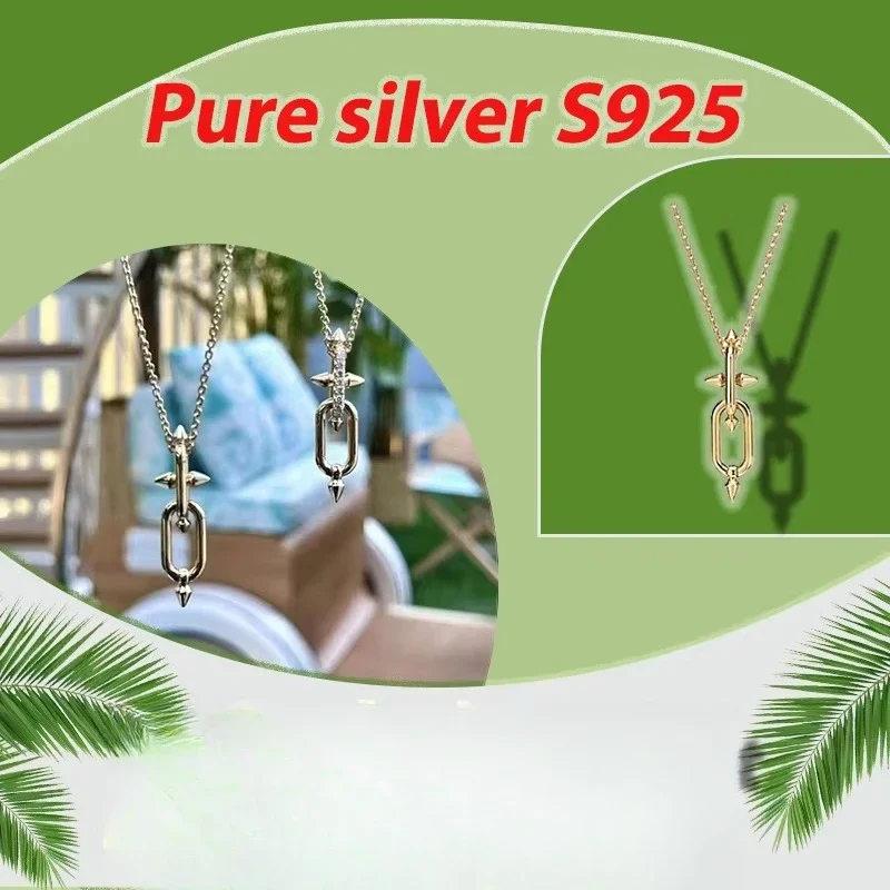 European and American design niche necklace pure silver S925 fashionable temperament smooth necklace HardWear series gift
European and American design niche necklace pure silver S925 fashionable temperament smooth necklace HardWear series gift