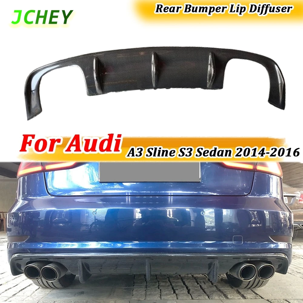 Rear Bumper Lip Spoiler Diffuser for Audi A3 Sline S3 Sedan 4 door Not A3 Standard 2014 2015 2016 FRP Carbon Fiber Car Styling
Rear Bumper Lip Spoiler Diffuser for Audi A3 Sline S3 Sedan 4 door Not A3 Standard 2014 2015 2016 FRP Carbon Fiber Car Styling