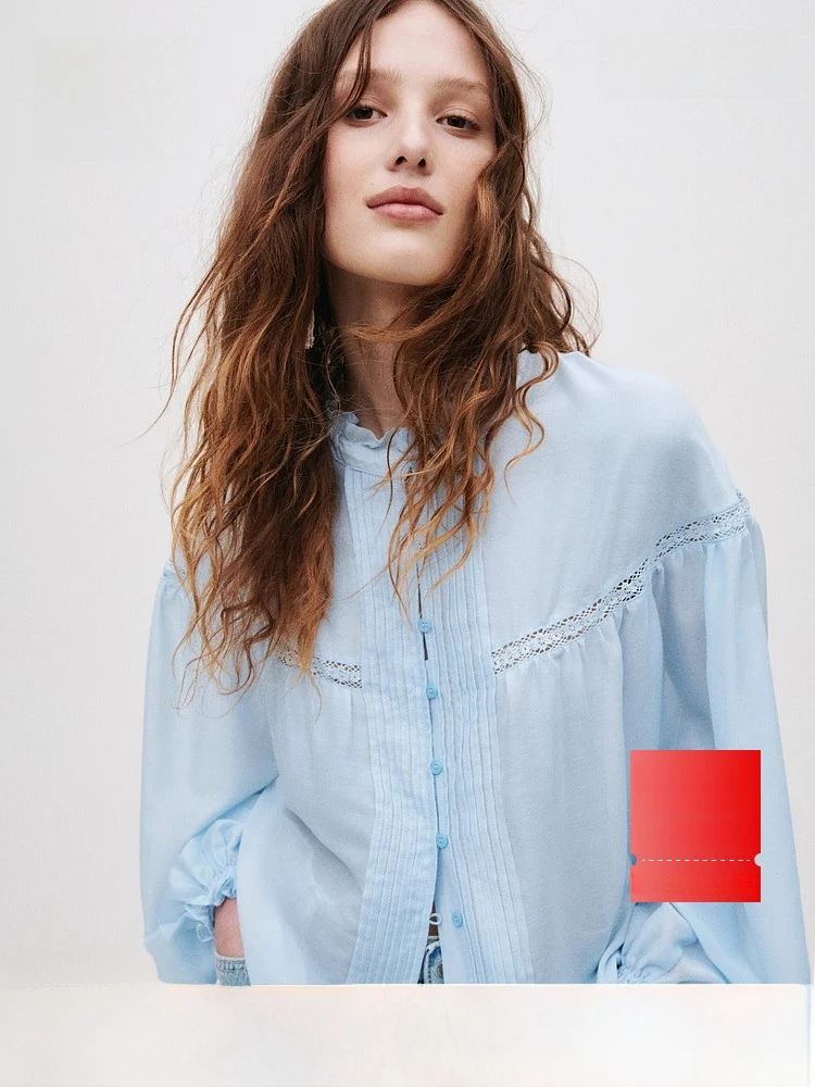H&M Women's Shirt Summer 2026 Outdoor Travel Casual Style Long Sleeve Button up Polyester Fiber Lantern Sleeve Gathered Top
H&M Women's Shirt Summer 2026 Outdoor Travel Casual Style Long Sleeve Button up Polyester Fiber Lantern Sleeve Gathered Top