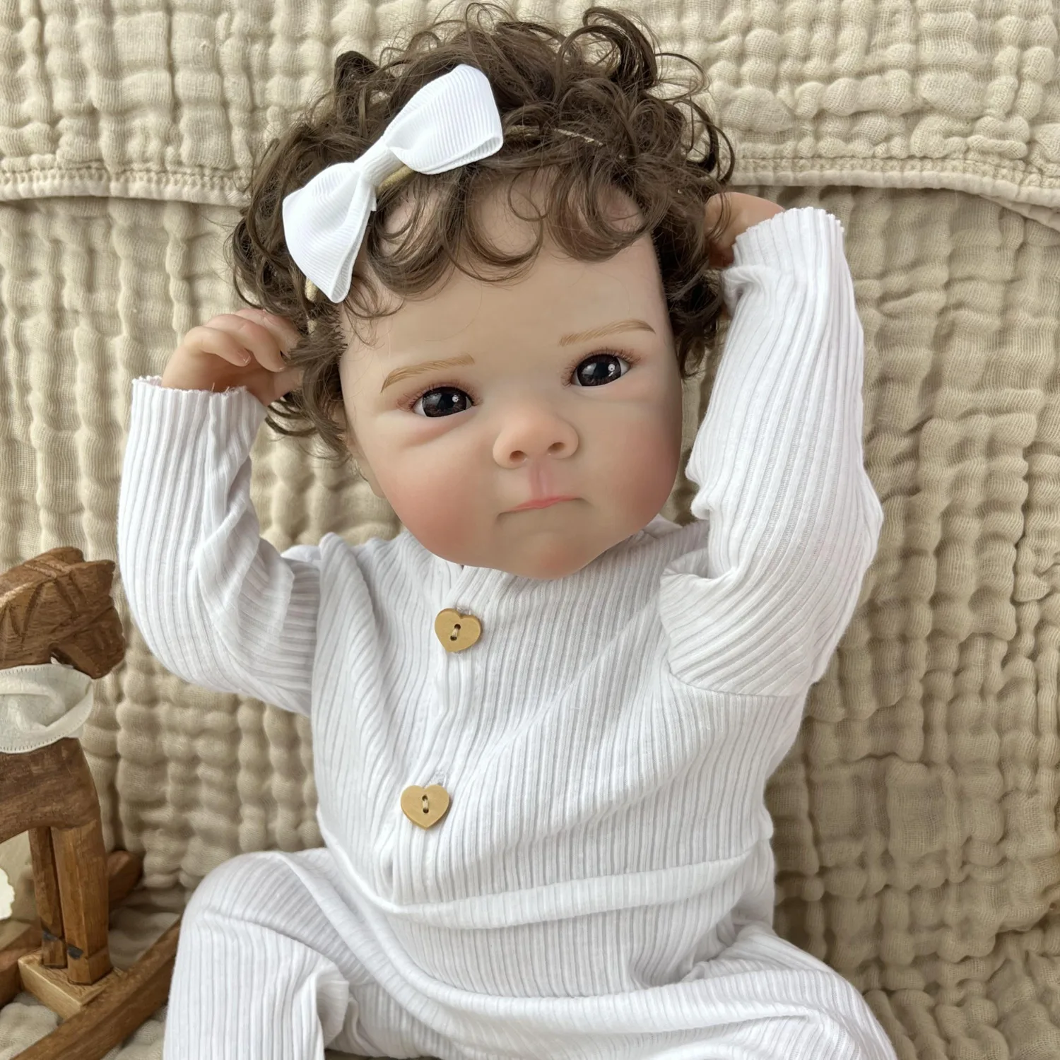 BZDOLL Lifelike Full Body Vinyl 48CM 19IN Reborn Baby Doll Toy For Kids Collectable Humanoid Doll Fashion Handmade Birthday Gift
BZDOLL Lifelike Full Body Vinyl 48CM 19IN Reborn Baby Doll Toy For Kids Collectable Humanoid Doll Fashion Handmade Birthday Gift