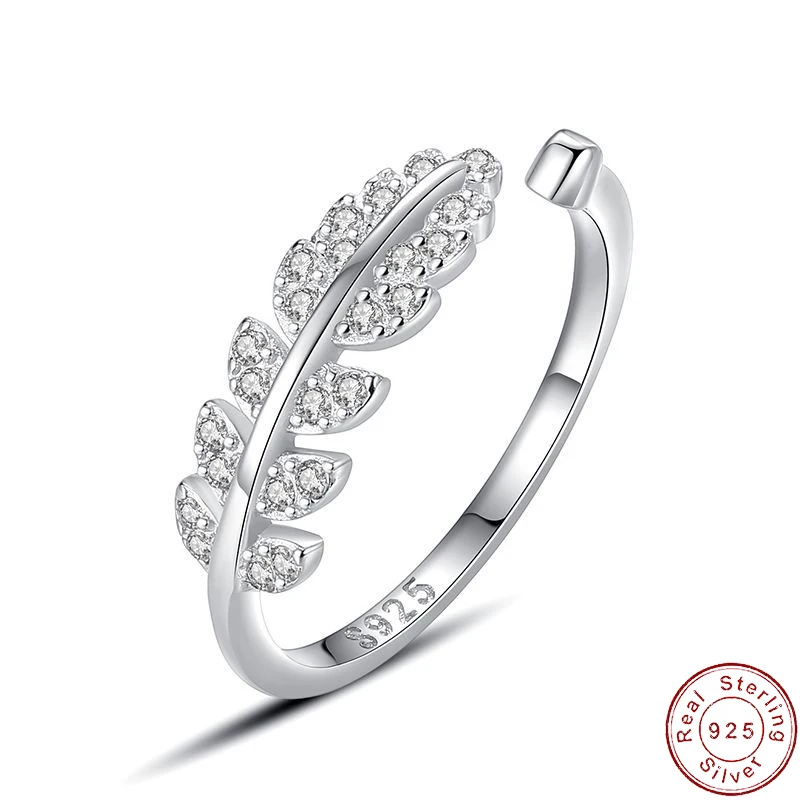 European Sparkling AAA CZ Sweet leaves S925 Sterling Silver Ring For Women Birthday Party Wedding Gift Jewelry
European Sparkling AAA CZ Sweet leaves S925 Sterling Silver Ring For Women Birthday Party Wedding Gift Jewelry