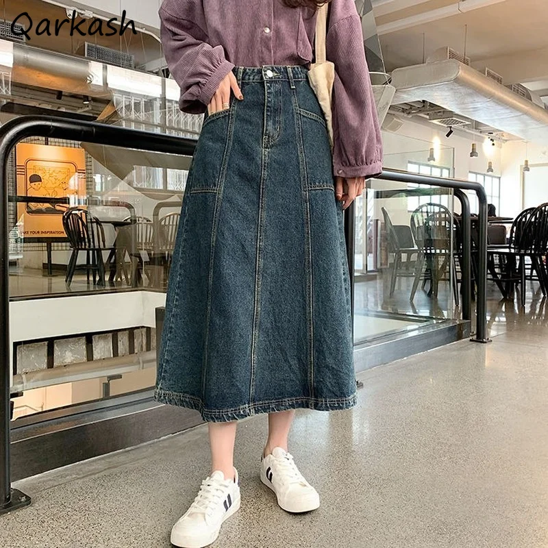 Large Size Skirts Women S-5XL Denim Retro Loose Midi Blue Solid Pockets Students Daily All-match Soft High Quality Leisure Chic
Large Size Skirts Women S-5XL Denim Retro Loose Midi Blue Solid Pockets Students Daily All-match Soft High Quality Leisure Chic
