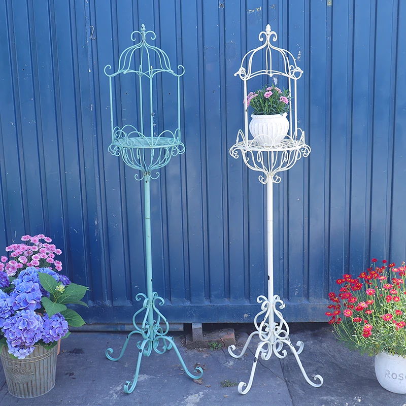 Wrought iron landing road guide birdcage flower stand upright floor birdcage wind lantern flower garden
Wrought iron landing road guide birdcage flower stand upright floor birdcage wind lantern flower garden