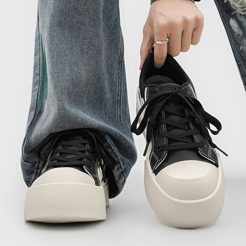 New Men's Platform Skate Shoes Casual Thick Sole Height Increasing Sneakers Breathable Non-slip Streetwear Board Shoes for Men
New Men's Platform Skate Shoes Casual Thick Sole Height Increasing Sneakers Breathable Non-slip Streetwear Board Shoes for Men