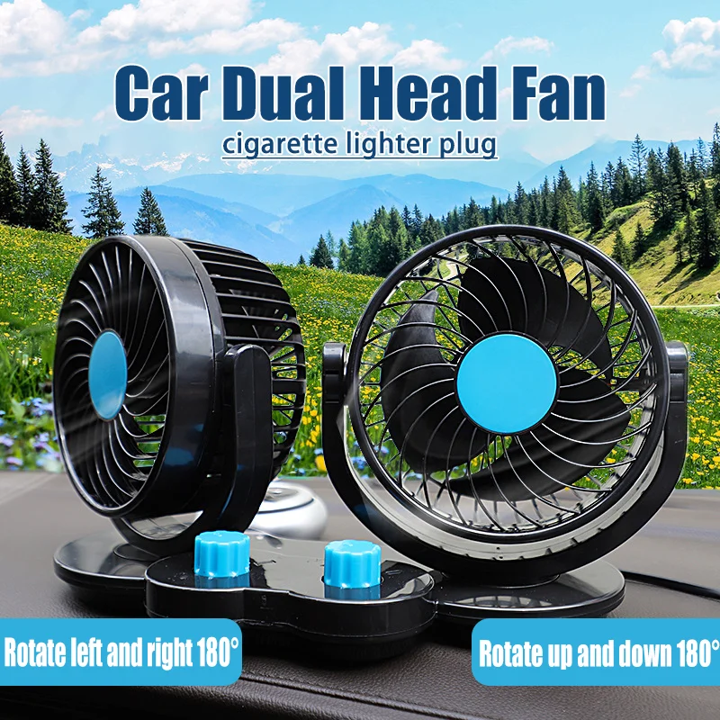 Car Fan Dual Head 2-Speed 360 Degree Rotating Fan Pure Copper Motor Desk Fan Cooling Wind Low Noise For Summer Car Accessories
Car Fan Dual Head 2-Speed 360 Degree Rotating Fan Pure Copper Motor Desk Fan Cooling Wind Low Noise For Summer Car Accessories