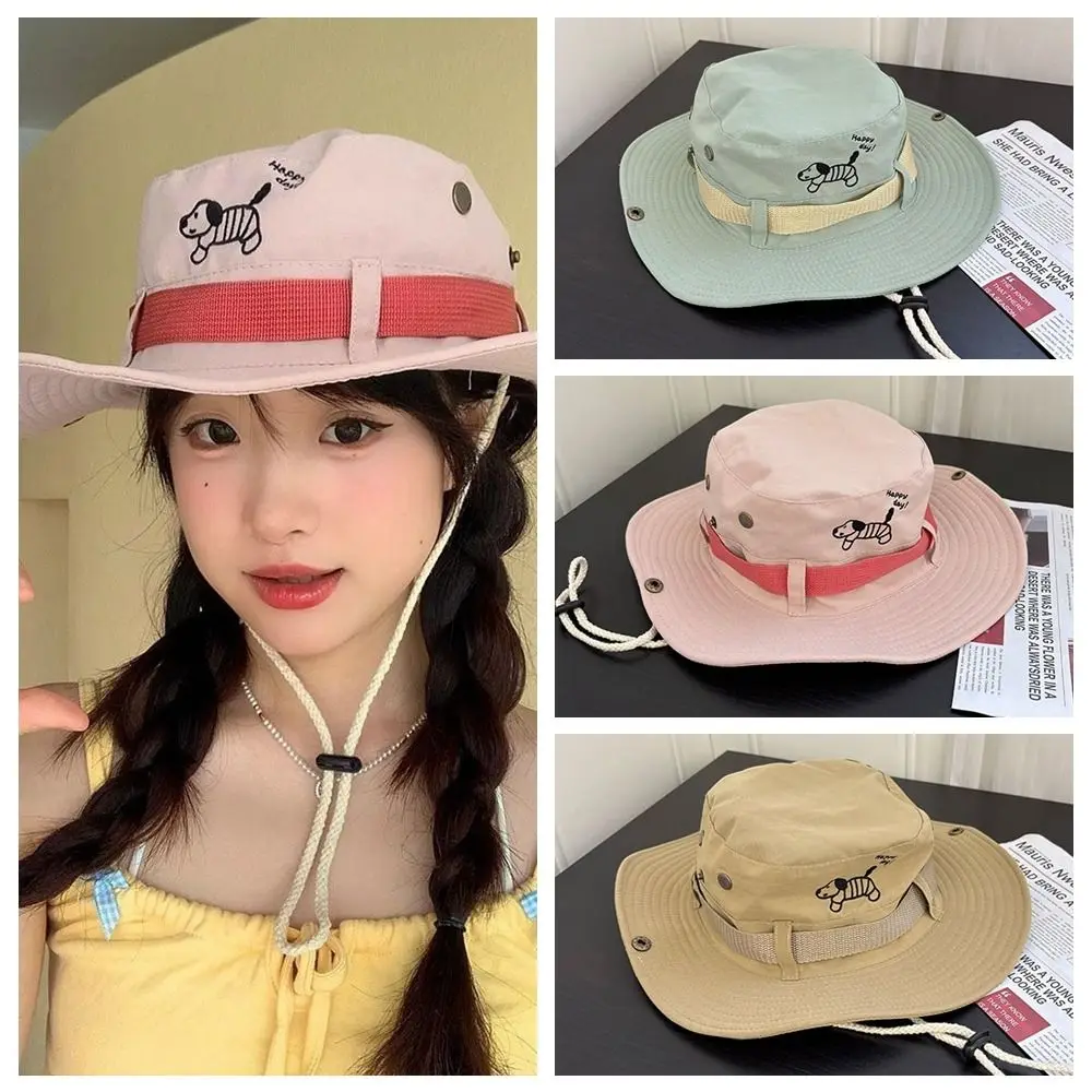 Retro Big Brim Western Cowboy Hat Visor Korean Style Puppy Bucket Hat Panama Hat Y2K Sunscreen Fisherman Hat Women
Retro Big Brim Western Cowboy Hat Visor Korean Style Puppy Bucket Hat Panama Hat Y2K Sunscreen Fisherman Hat Women