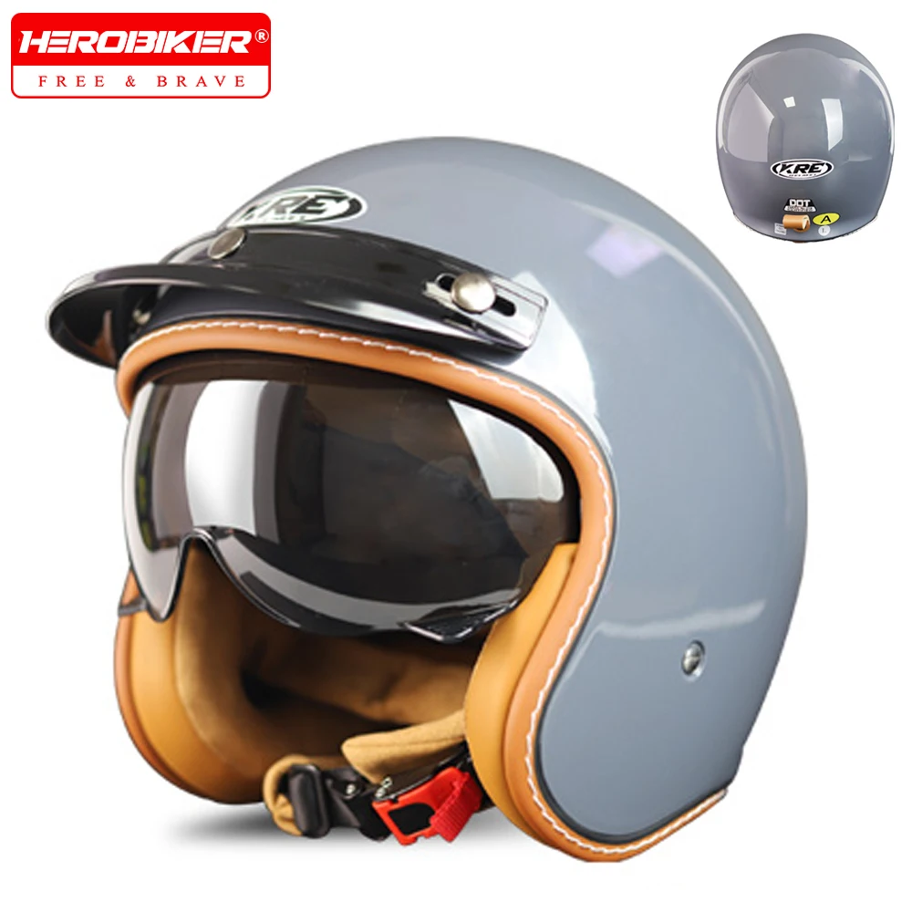 Retro Motorbike Helmet Summer Breathable Motorbike Riding Helmet DOT Approved Anti Fall Wear-resistant Moto Equipment
Retro Motorbike Helmet Summer Breathable Motorbike Riding Helmet DOT Approved Anti Fall Wear-resistant Moto Equipment
