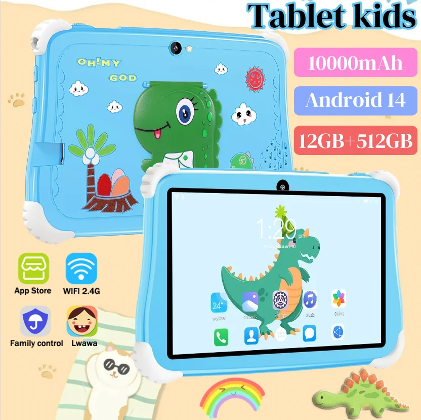 Global Edition Kids Learning Tablet 7-inch Bluetooth Shockproof Case Educational Toys Practical Kids Tablet PC Suitable for Gift
Global Edition Kids Learning Tablet 7-inch Bluetooth Shockproof Case Educational Toys Practical Kids Tablet PC Suitable for Gift