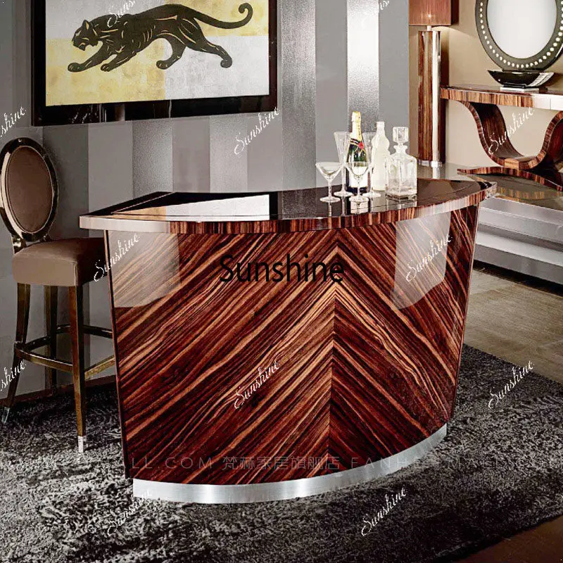 Household, curved bar counter, post-modern, custom-made simple and modern
Household, curved bar counter, post-modern, custom-made simple and modern