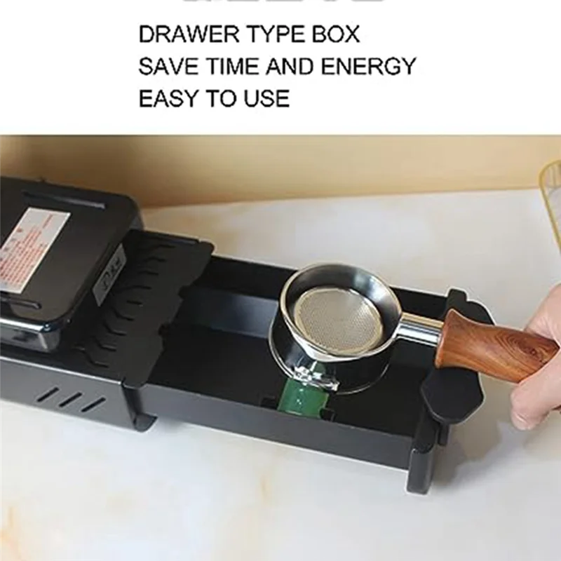 Slag box Drawer-Type Dregs Box Coffee Machine Storage Waste Powder Dregs Box Thickened Dregs Box for Bar Counter(Black)
Slag box Drawer-Type Dregs Box Coffee Machine Storage Waste Powder Dregs Box Thickened Dregs Box for Bar Counter(Black)