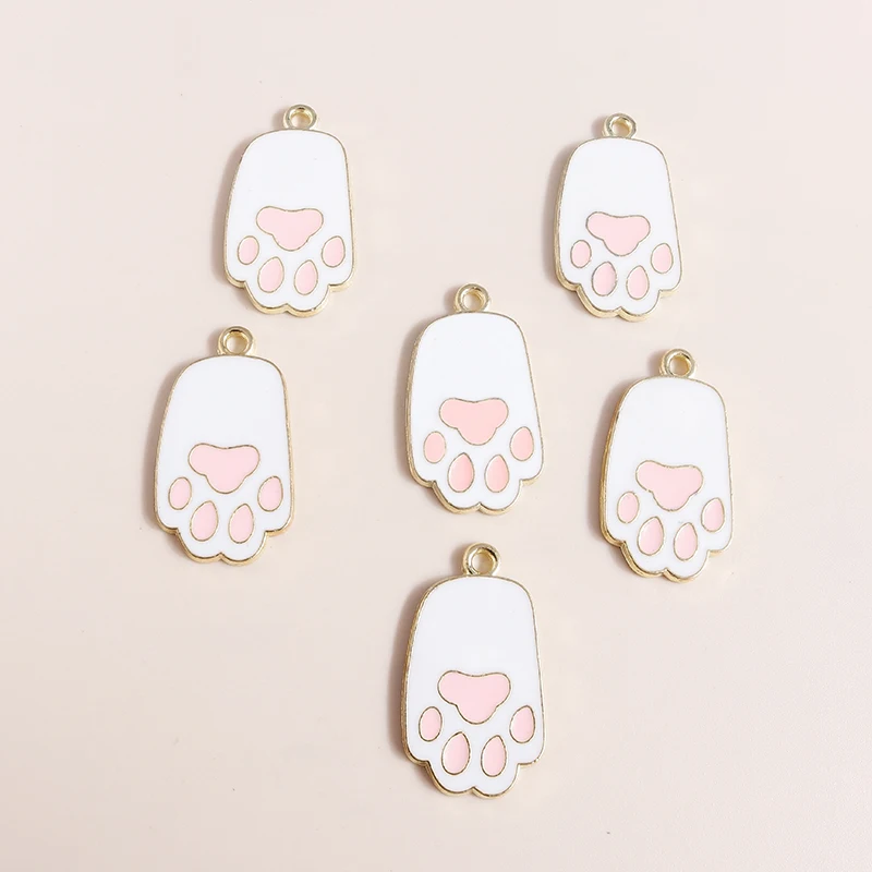 20pcs 16x28mm Cartoon Enamel Paw Footprint Charms Pendants for Jewelry Making Necklaces Earrings Bracelets DIY Crafts Supplies
20pcs 16x28mm Cartoon Enamel Paw Footprint Charms Pendants for Jewelry Making Necklaces Earrings Bracelets DIY Crafts Supplies