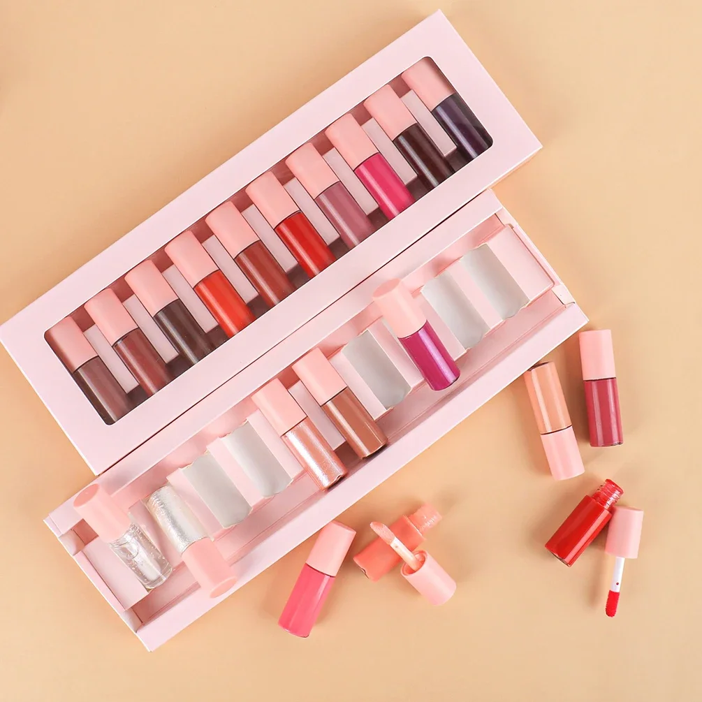 10 Mini Waterproof Pigment Long-lasting Non-stick Private Label Lipgloss Lipstick Set Custom Bulk Makeup Beauty
10 Mini Waterproof Pigment Long-lasting Non-stick Private Label Lipgloss Lipstick Set Custom Bulk Makeup Beauty